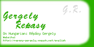 gergely repasy business card