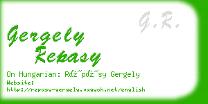 gergely repasy business card